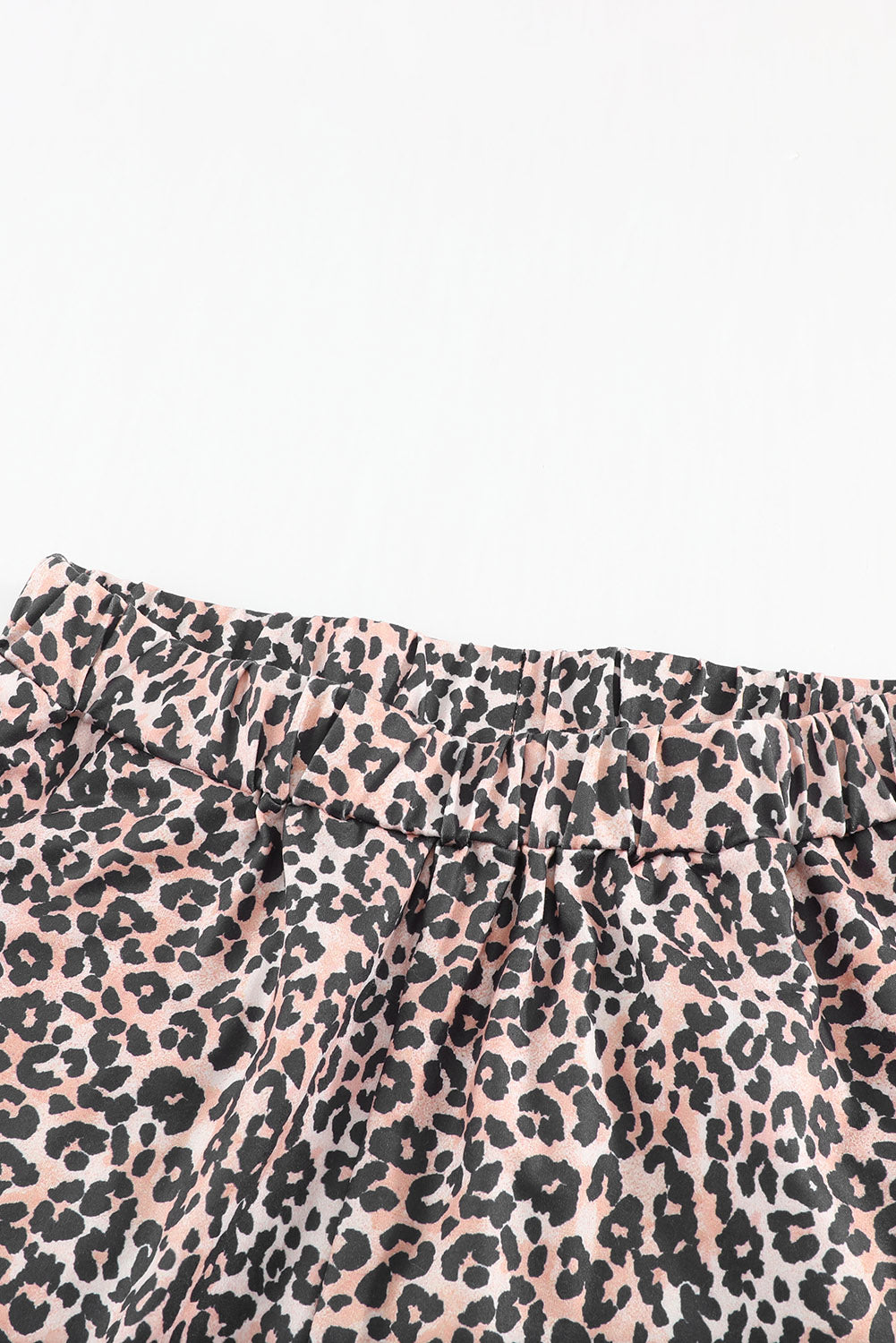 Black Leopard Print High Waist Graphic Pajama Set