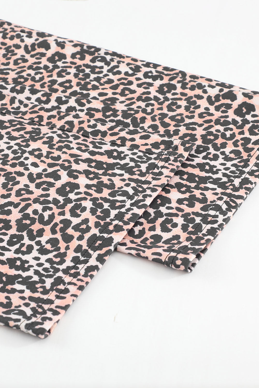 Black Leopard Print High Waist Graphic Pajama Set
