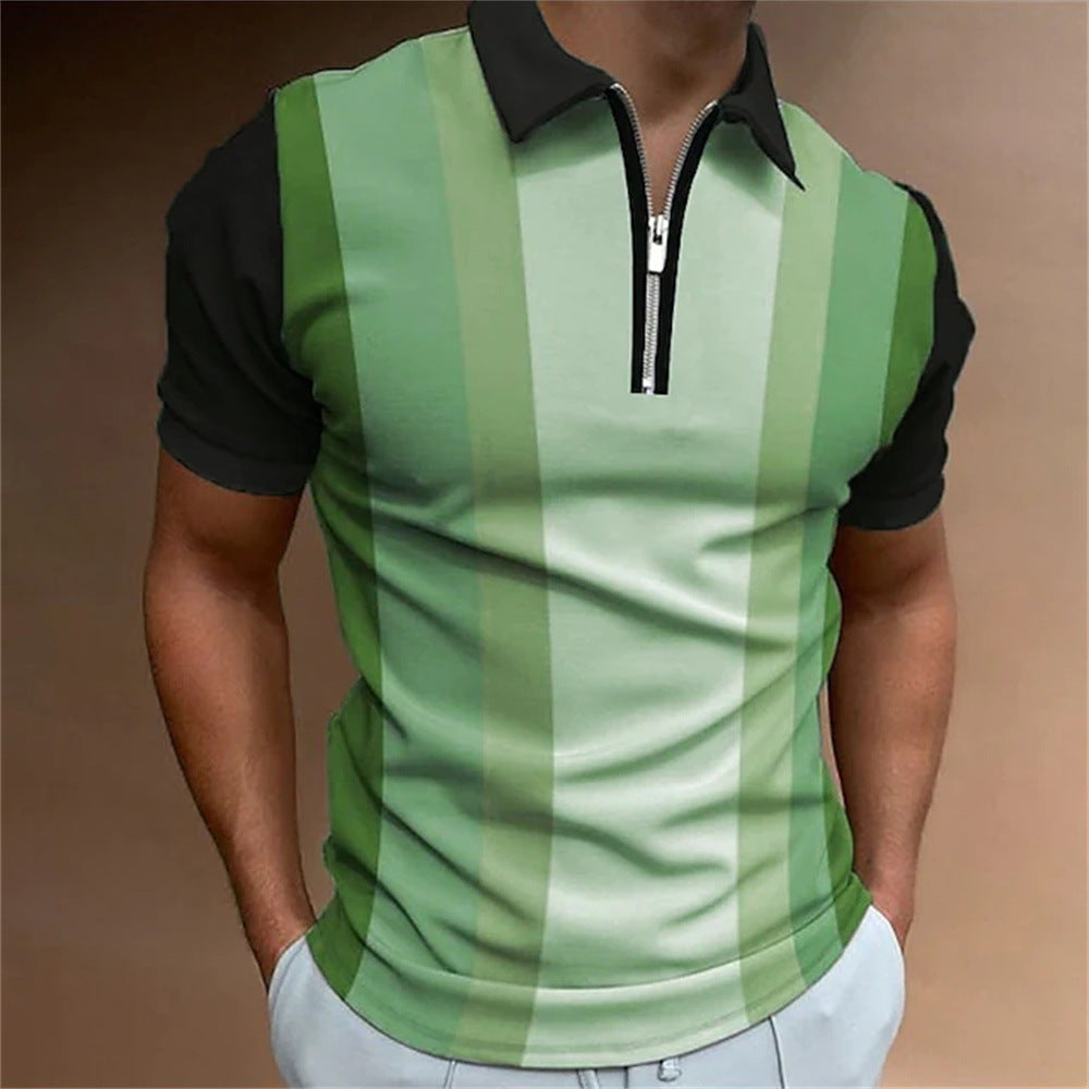 Men's 3D Printed Polo Shirt