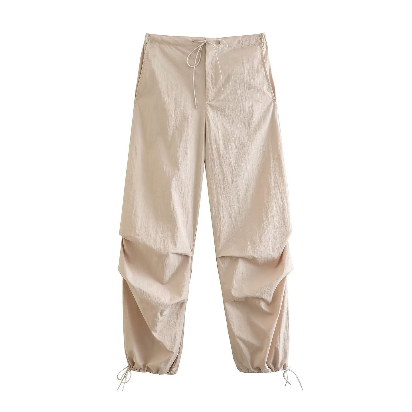 Women's Casual Trousers Pleated Multi-pocket Cargo Pants