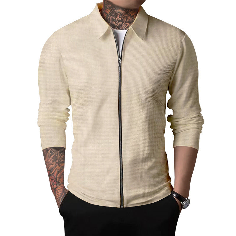 Men's Fashion Simple Lapel Casual Jacket