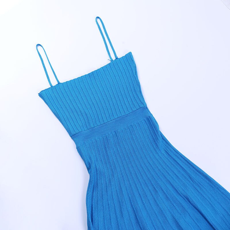 Women Fashion S Slim Summer Knitting Midi Long Party Dresses Strap Zevity Clubwear Chic A Line Vestidos Elbise Traf