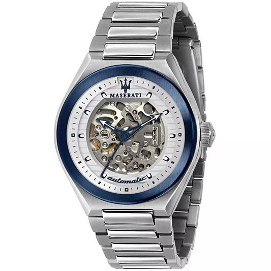 Maserati Triconic Skeleton Dial Automatic 100M Men's Watch