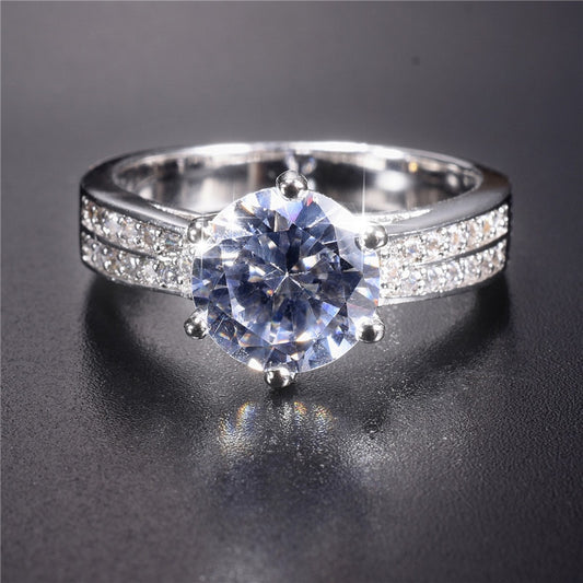 Wedding Rings Jewelry for Women Simulated Diamond Engagement Ring