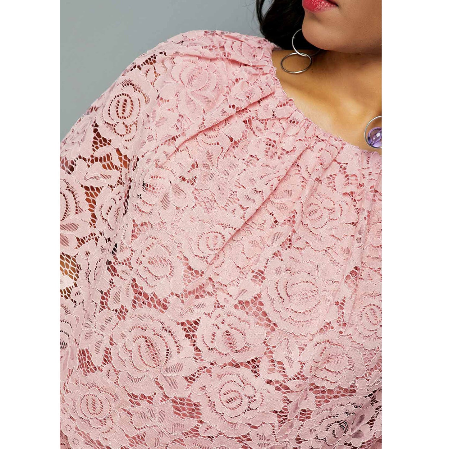Women Fashion New Dress 4XL 5XL Plus Size Maxi Dress Dashiki Ankara Pink Robe