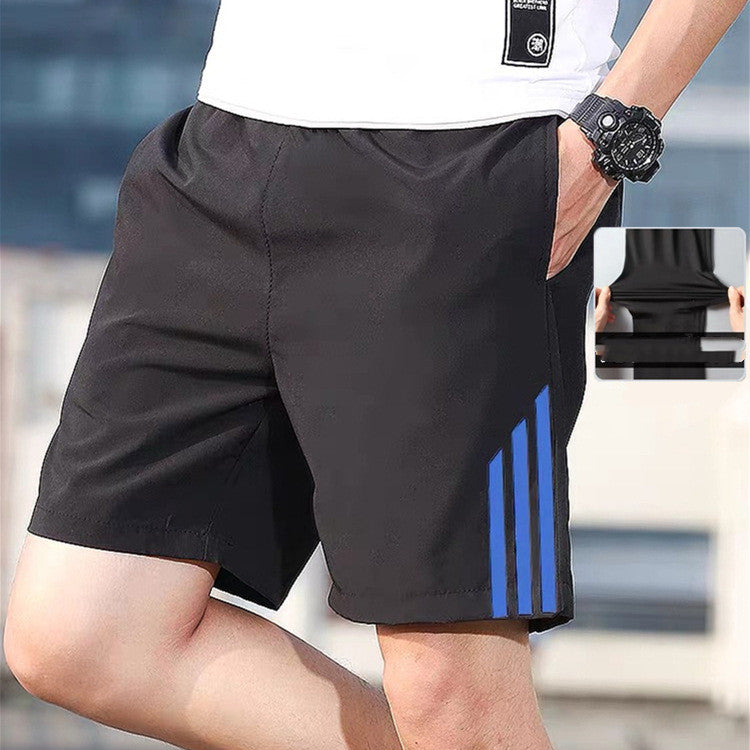 Three-bar Shorts Men's Sports Pants Quick-drying Stretch Fitness Pants
