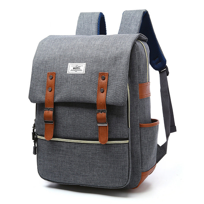 Canvas backpacks for laptop backpack with USB charging fashion travel