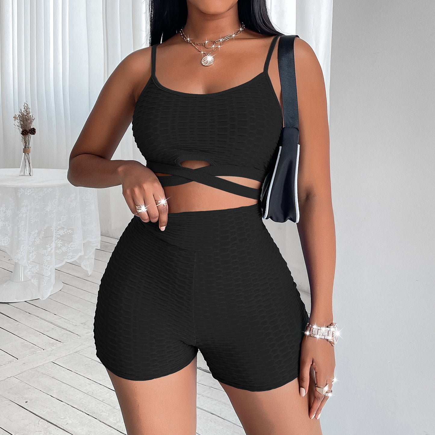 Tight Sports Camisole Suit Women