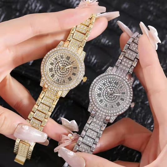 Diamond-encrusted Casual Fashion Women's Watch