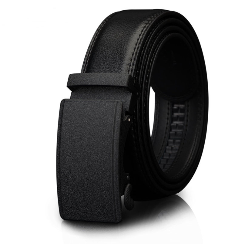 Automatic Buckle Two-layer Cowhide Belt Men