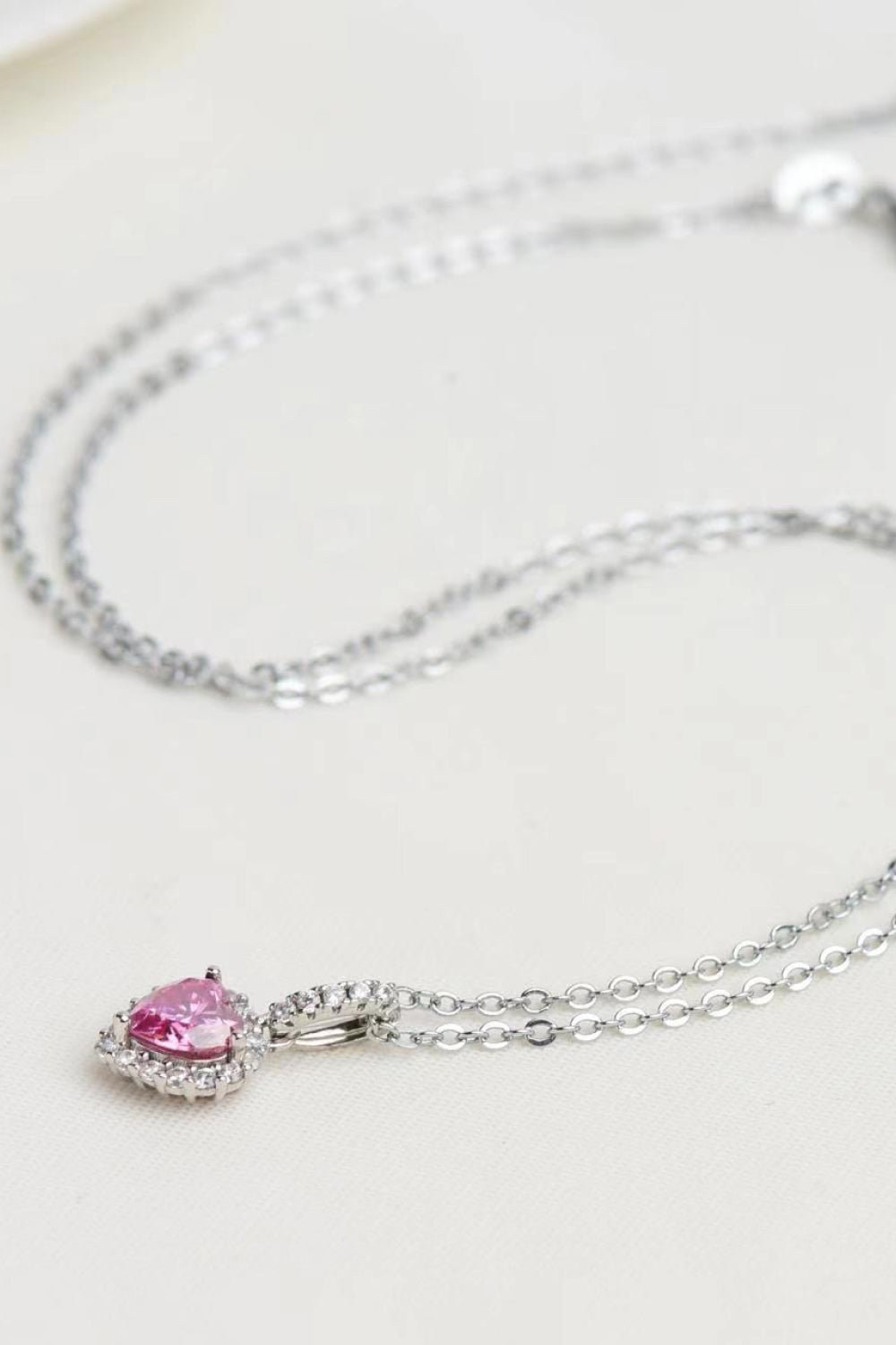 Jewelry 1 Carat Moissanite Heart Pendant Necklace