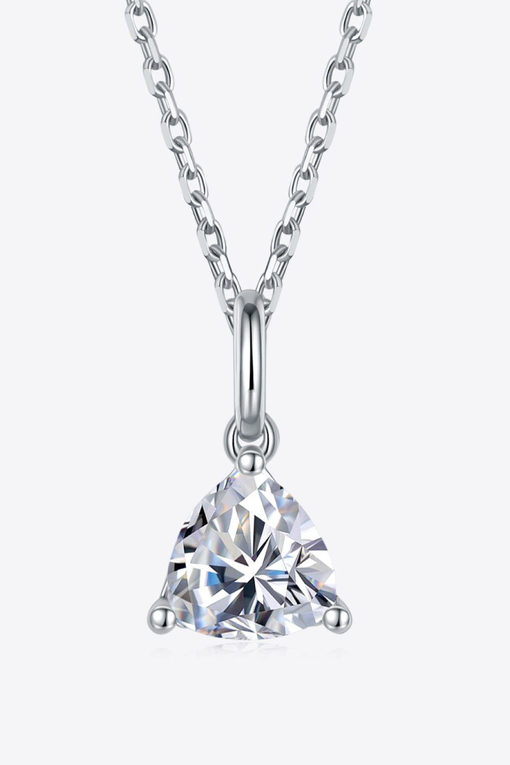 Jewelry 1 Carat Moissanite Pendant 925 Sterling Silver Necklace