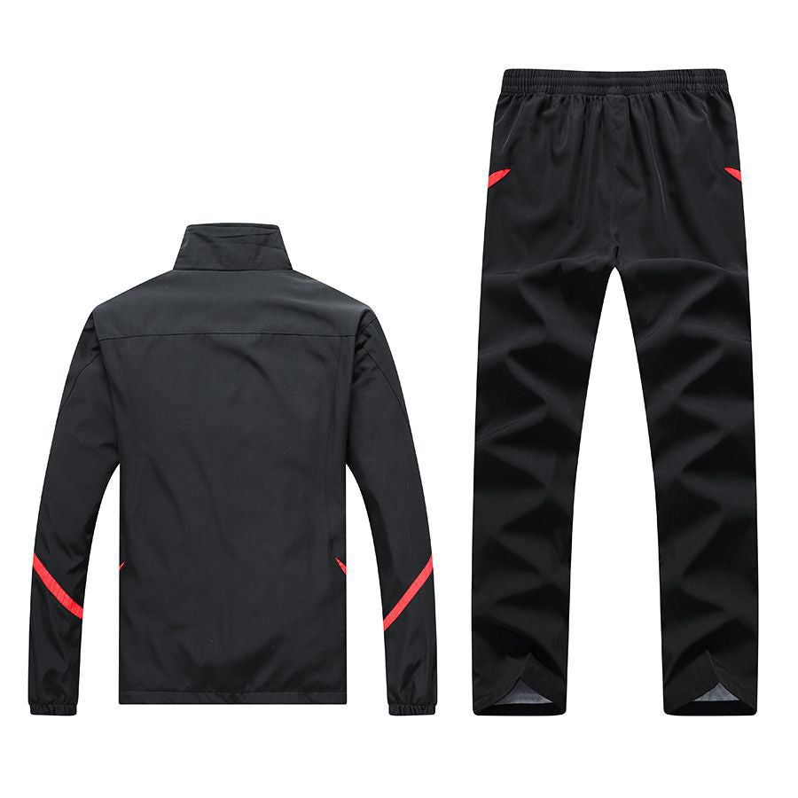 New Spring And Autumn Long-sleeved Casual Sports Suit Men's Middle-aged And Elderly Running Sportswear Dad Outfit
