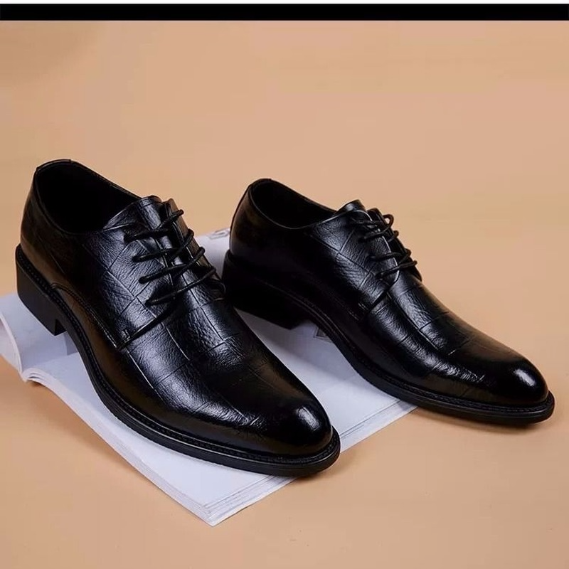 Black Men Suit Shoes Party Men's Dress Shoes 2022 Italian Leather Zapatos Hombre Formal Shoes Men Office Sapato Social Masculino