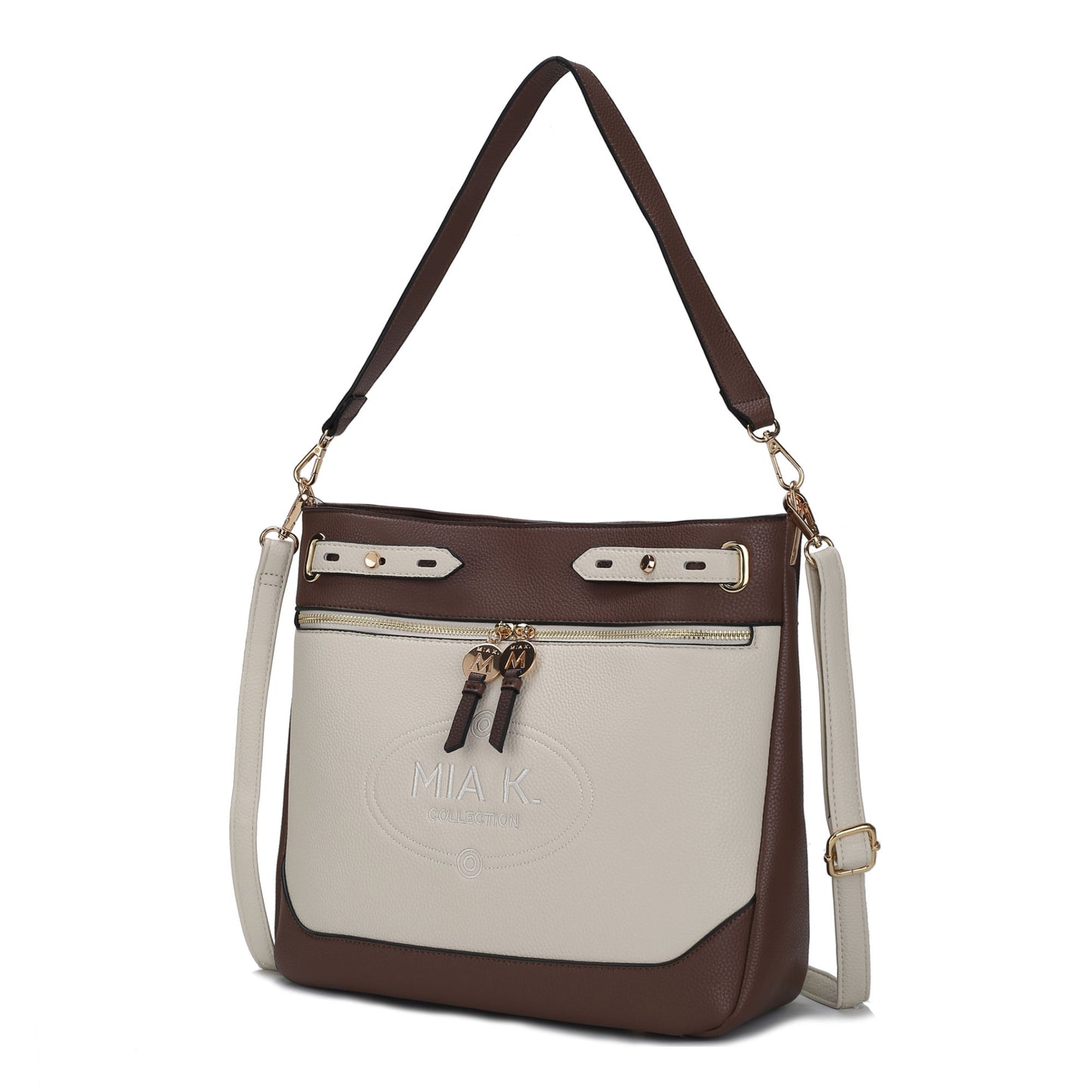 MKF Collection Evie two tone Vegan Leather Women Shoulder bag by Mia k