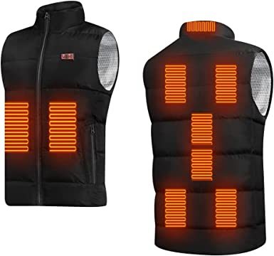 Heated Stand Collar Vest USB Interface Heated Warm Jacket without Battery