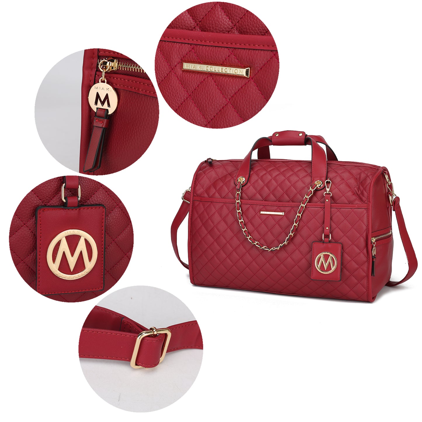 MKF Collection Lexie Vegan Leather Women Duffle by Mia K