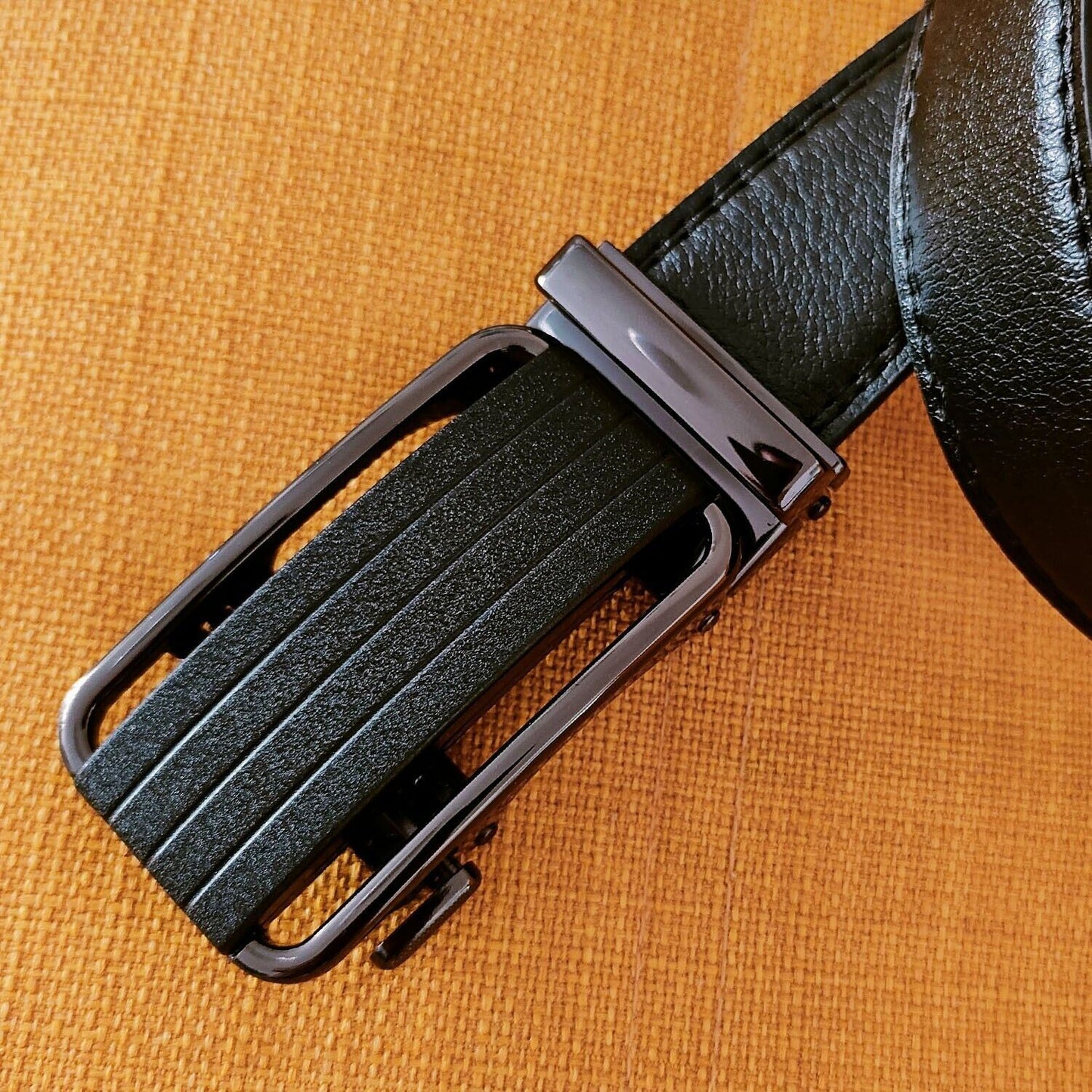 Men's Ratchet Belt Leather Mens Belt With Slide Buckle Ratchet Belts For Men USA