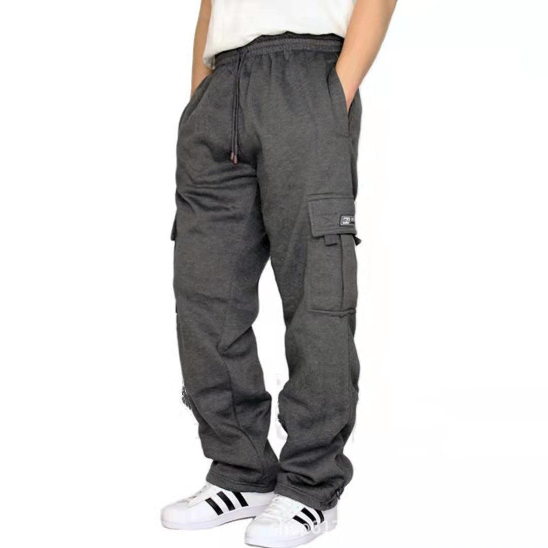 Men Pants Sweatpants Stretch Elastic Waist Jogger Sports Pants Drawstring Trousers